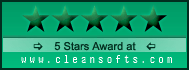 MP3 Pizza Timer: 5 Stars Award at cleansofts.com !